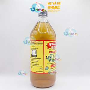 Giấm táo hữu cơ Organic Bragg (946ml)