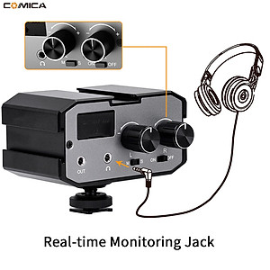Bộ trộn micro cho máy ảnh Comica CVM-AX1 - Hàng chính hãng 