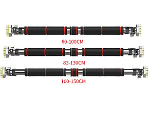 Xà Đơn Gắn Cửa Treo Tường Có Chốt An Toàn Màu Đỏ Đen Cao Cấp  Phiên Bản Cải Tiến Dùng Để Tập Chống Vẹo Cột Sống Và Tăng Chiều Cao(Chọn kích Thước)