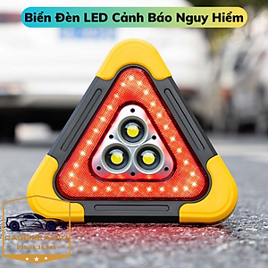 Biển Tam Giác cảnh Báo Nguy Hiểm Phản Quang Cho Ô Tô, Biển Báo Có Đèn Led Với Nhiều Chế Độ Sáng - Hàng Nhập Khẩu