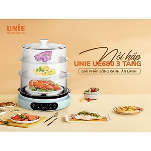 Nồi hấp điện UNIE UE-680 công suất 1000W dung tích 15L - Hàng chính hãng