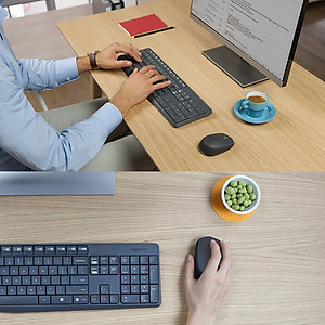 Bộ Bàn Phím Và Chuột Không Dây Logitech MK235 - Hàng chính hãng