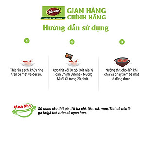 Gia Vị Nướng Muối Ớt Barona 80g ướp ngon chuẩn vị không cần nêm nếm