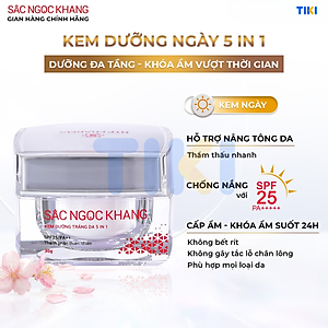 Kem dưỡng  da Sắc Ngọc Khang 5 trong 1 ban ngày 30g giúp nuôi dưỡng làn da sáng khỏe, mờ thâm nám ngăn ngừa lão hóa