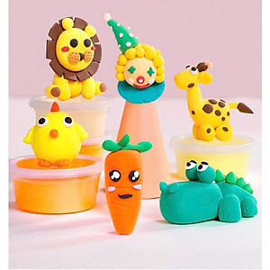 Đất Nặn 24 Màu Nhiều Chất Liệu An Toàn Cho Bé Có Kèm Bộ Dụng Cụ Cắt Học Tập Sáp Nặn Bột Nặn Sản Phẩm Đất Sét Tự Khô Siêu Nhẹ