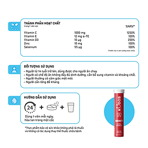 Thực phẩm bảo vệ sức khỏe KUDOS IMMUNITY BOOST EXTRA STRENGTH (20 viên/ tuýp)