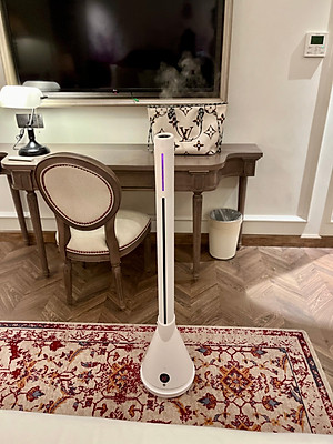 Quạt Tháp 2 Chiều Sưởi Ấm Làm Mát Và Bù Ẩm ULTTY SKJ-CR018HM. Chất Liệu Sưởi Gốm Ceramic Không Đốt Cháy Oxi. Bù Ẩm Không Khô Da Tự Động Tắt Khi Quá Nhiệt - Hàng Chính Hãng