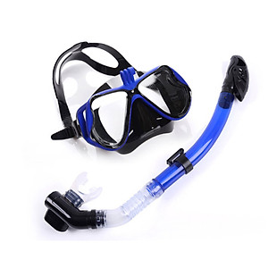 Mặt Nạ Lặn Kính Cường Lực YESURE chất liệu Polycarbonate chống hơi nước, dây đeo và phần viền silicon tạo cảm giác thoải mái khi đeo , chống tia UV có chân gắn Gopro - Kèm ống thở van 1 chiều cao cấp