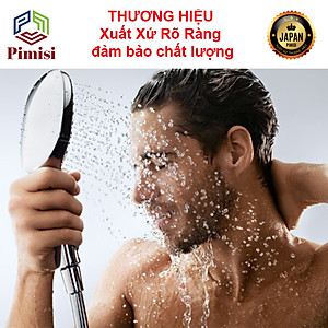 Bát Sen Tắm Của Vòi Tắm Hoa Sen Nóng Lạnh Pimisi Với Tay Sen Bằng Nhựa Cao Cấp Mạ Xi Cr/Ni Màu Inox Sáng Bóng Kiểu Vuông Bo Tròn Góc - Ổn Định Nhiệt Độ Nước Nóng Lạnh Theo Công Nghệ Đầu Phun Tăng Áp Dạng Phun Mưa Tiết Kiệm Nước | Hàng Chính Hãng