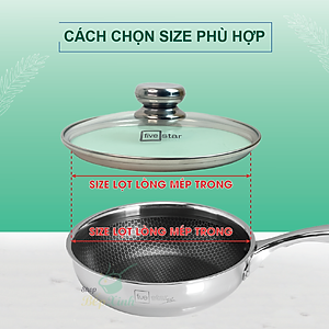 Nắp Kính Cường Lực Fivestar Nồi Và Chảo
