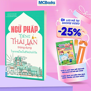 Sách - Ngữ pháp tiếng Thái Lan thông dụng - Kèm App học Online