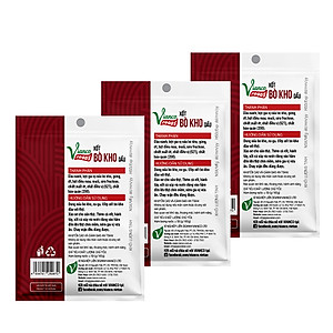 Combo 3 gói Xốt Bò Kho Dầu Việt Ấn 18gr (18gr/gói)