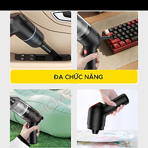 Máy Hút, Thổi Bụi Cầm Tay Mini Bản Cao Cấp, Máy Hút Bụi Giường Nệm, Ô Tô, Máy Tính - Hàng Nhập Khẩu