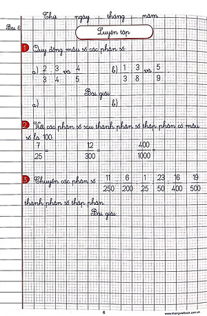 Sách Vở Ô Li Bài Tập Toán - Lớp 5 (Quyển 1)