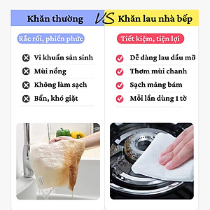 Giấy Ướt Lau Bếp Hương Chanh Thơm Mát Không Độc Hại Gói 80 Tờ Siêu To - Khăn Ướt Lau bếp CHuyên Dụng - HÀNG CHÍNH HÃNG MINIIN