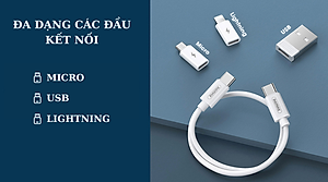 Bộ cáp sạc nhanh đa năng REMAX Wanbo Series 60W RC-190 - Hàng chính hãng