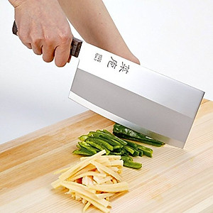 Dao chặt cao cấp Sumikama 195mm bản rộng chuyên chặt/thái sắc bén - Hàng nội địa Nhật Bản