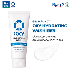 Sữa rửa mặt cho nam Oxy sạch dịu nhẹ, giảm khô căng dạng gel Oxy Hydrating Wash 100g