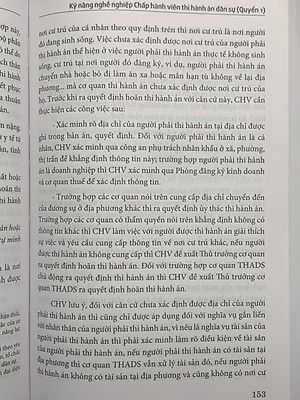 Kỹ năng nghề nghiệp Chấp hành viên thi hành án dân sự (Quyển 1)