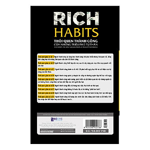 Sách Rich Habits - Thói Quen Thành Công Của Những Triệu Phú Tự Thân
