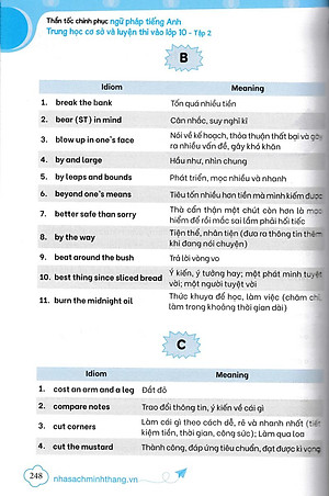 Thần Tốc Chinh Phục Ngữ Pháp Tiếng Anh Trung Học Cơ Sở Và Luyện Thi Vào Lớp 10 Tập 2 (Cơ Bản Và Nâng Cao)