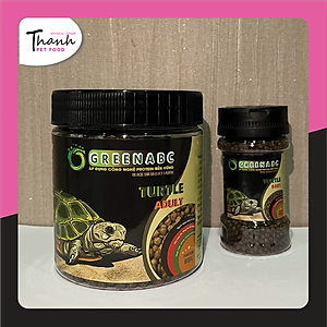 Thức ăn bò sát Rùa Nước nhãn GREENABC – Cung cấp protein, canxi, lipid giúp tăng kích thước, mai cứng - Hộp 50g và 230g