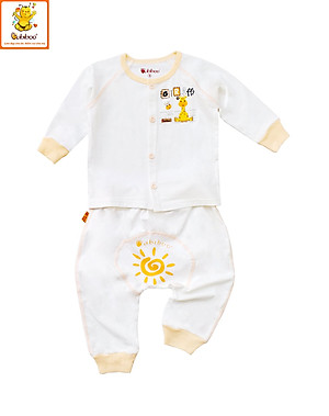 Bộ sơ sinh cài giữa tay dài cho bé trai bé gái