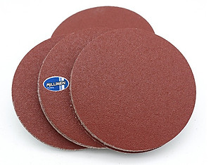 Bộ 50  giấy chà nhám mài bóng, đánh bóng tròn 4 inch ( đủ loại độ mịn )