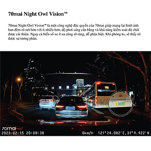 Camera hành trình 70mai A200 fullHD 1080P HDR - Hàng chính hãng