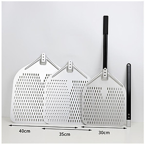 Aluminum Metal Pizza Peel for Easy Storage, Gourmet Luxury Pizza Paddle for Baking Homemade Pizza Bread
