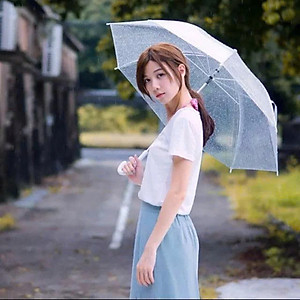 Ô đi mưa trong suốt - dù che mưa che nắng trong suốt, bền- đẹp