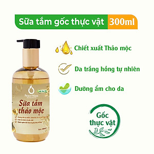 Combo Sản Phẩm Gốc Thực Vật STC1 Peace Mass - Sữa Tắm Thảo Mộc 300ml + Nước Rửa Tay 340ml