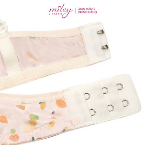 Áo Ngực Nữ Không Gọng Thun Lạnh Mút Mỏng Hoa Văn Active Miley Lingerie - Màu hồng nhạt BRM13015