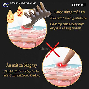 Lược sừng đa năng thần thánh (Size: M - 11cm) Mát xa làm đẹp.