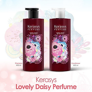 Dầu Gội Nước Hoa Kerasys Lovely Daisy Cao Cấp Hàn Quốc Hương Hoa Cúc Thơm Mát 600ml