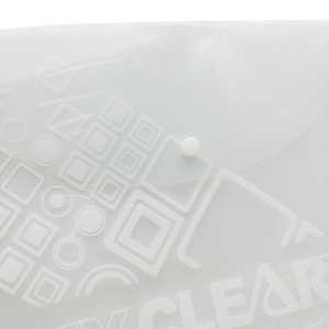 Bìa Nút F4 Có In - Flexoffice FO-CBF04 - Trong Suốt