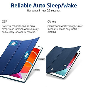 Bao da dành cho iPad Gen 7 10.2 2019 ESR Rebound Slim Smart Case_ Hàng Nhập Khẩu
