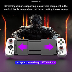 Gamepad Tay Game Không dây Bluetooth D6 đa nền tảng cho máy tính - điện thoại - máy game Console hàng nhập khẩu