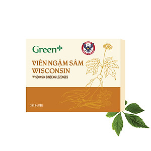 Viên ngậm hỗ trợ giảm ho, giảm đau họng, tăng cường sức khỏe từ Nhân Sâm Hoa Kỳ