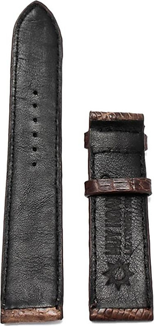 Dây Đồng Hồ Da Đà Điểu Huy Hoàng HT8402 - Nâu Đất