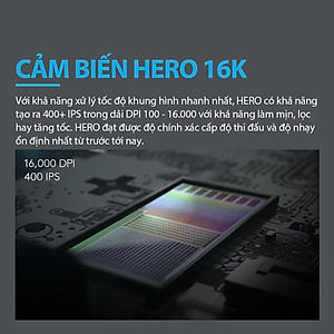 Chuột game hiệu suất cao Logitech G502 Hero RGB Lightsync - Hàng chính hãng