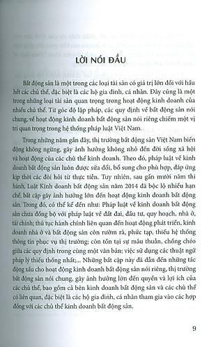 Pháp luật về kinh doanh bất động sản (Sách chuyên khảo)