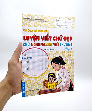 Vở Ô Ly Có Chữ Mẫu Luyện Viết Chữ Đẹp - Chữ Nghiêng, Chữ Viết Thường - Tập 1 (Tái Bản)