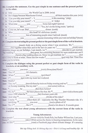 Bài tập tiếng anh 11 - Kết nối tri thức - Tặng kèm đáp án bằng file