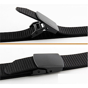 Thắt lưng vải khoá nhưa_không cần tháo khi đi máy bay