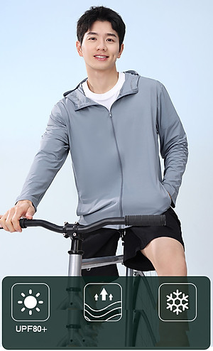 Áo Chống Nắng Nam ,Chất Vải Thun Lạnh, Chống Tia UV, Thoáng Mát, Thấm Hút Mồ Hôi