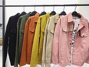 ÁO KHOÁC JEAN KAKI UNISEX CAO CẤP - NHIỀU MÀU