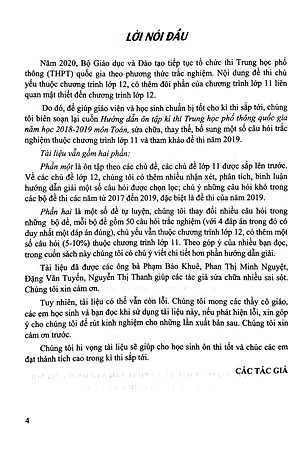 Hướng Dẫn Ôn Tập Kì Thi THPT Quốc Gia Năm Học 2019 - 2020 Môn Toán