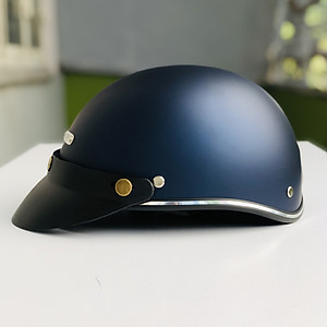 Mũ bảo hiểm nửa đầu RONA hali viền bạc chính hãng, nón bảo hiểm freesize cho nam và nữ