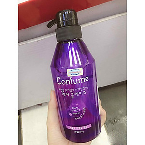 Gel lỏng tạo kiểu tóc mềm Confume Hair Glaze Hàn Quốc 400ml tặng móc khóa